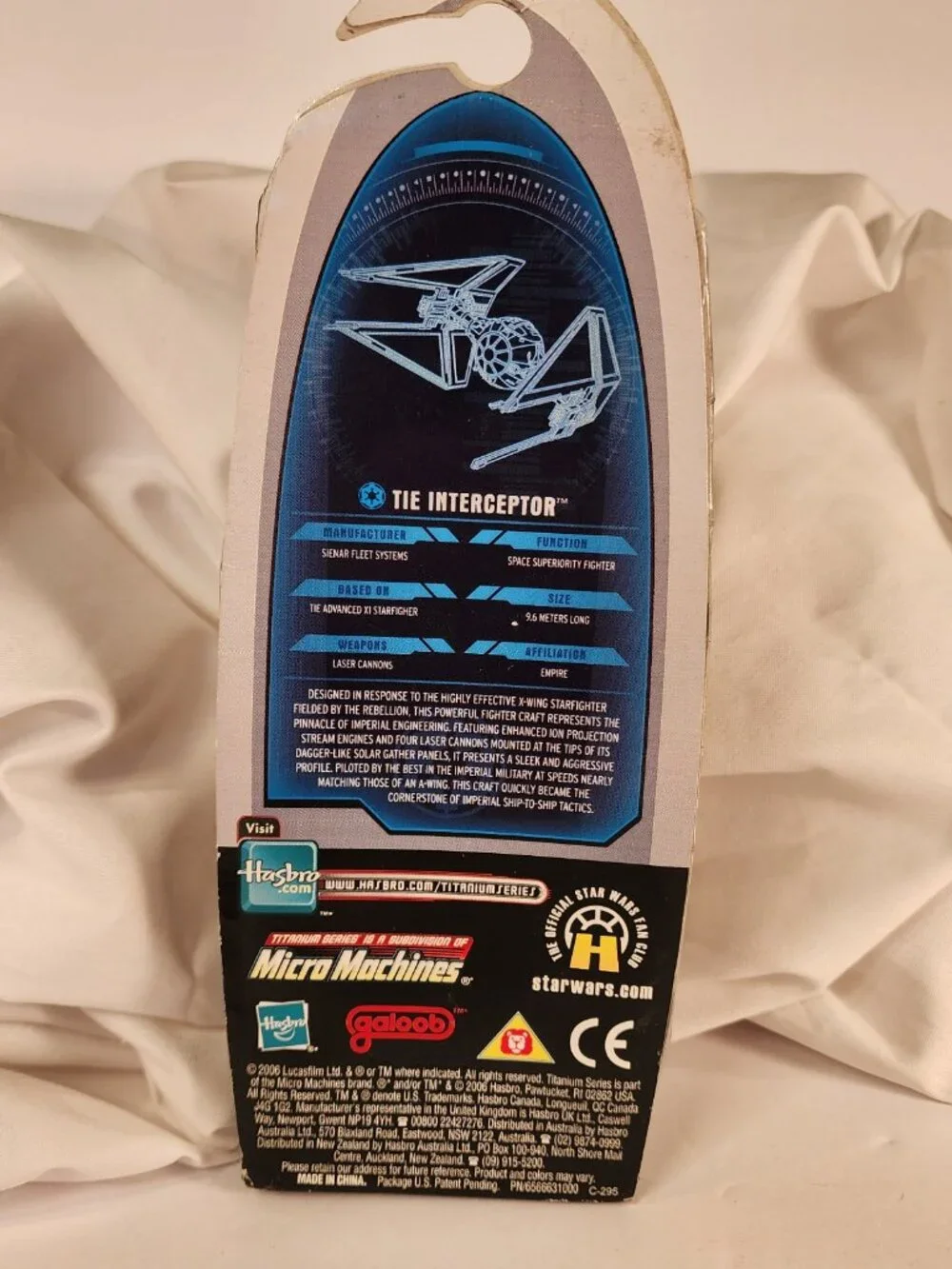 NEW IN BOX Titanium Series STAR WARS Tie Interceptor Die Cast Metal